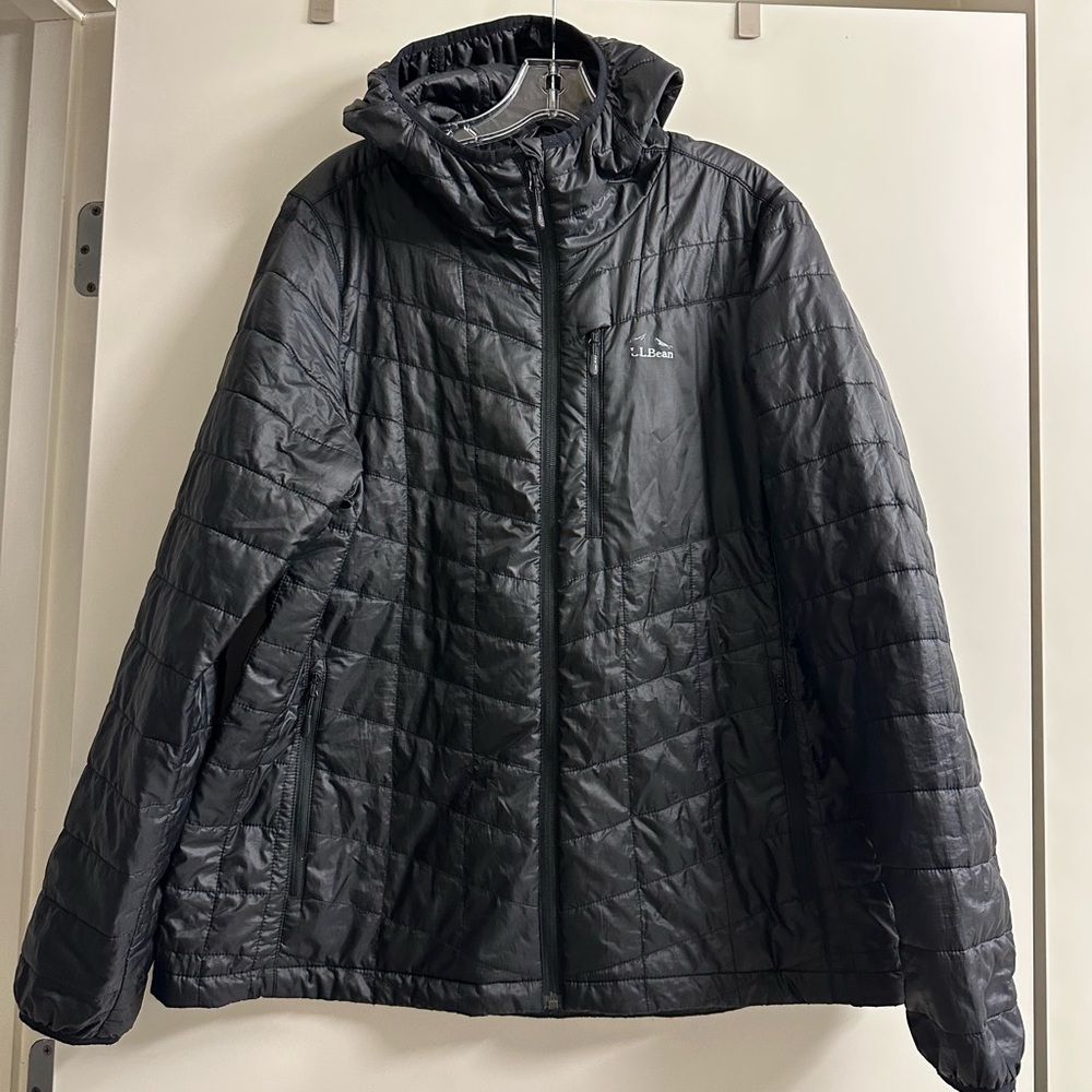 Women's PrimaLoft Packaway Hooded Jacket, Black - XL regular
